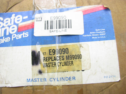 Safe-line E99090 Brake Master Cylinder For 78-80 Ford Fiesta - MANUAL BRAKES