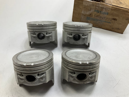 (4) Safeguard P493-030 Engine Piston .030'' For 1979-1981 Pontiac 2.5L-L4