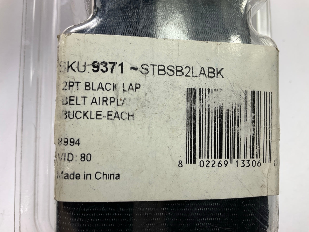 (2) Safetboy STBSB2LABK 2pt Black Lap Seatbelt Airplane Buckle Harness Truck