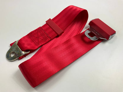 (2) Safe-T-Boy STBSB2LSRD 2-point Red Lap Seat Belts With Buckles, Hot Rod