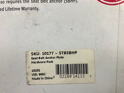 Safe-T-Boy STBSBHP Seat Belt Anchor Plates With Bolts