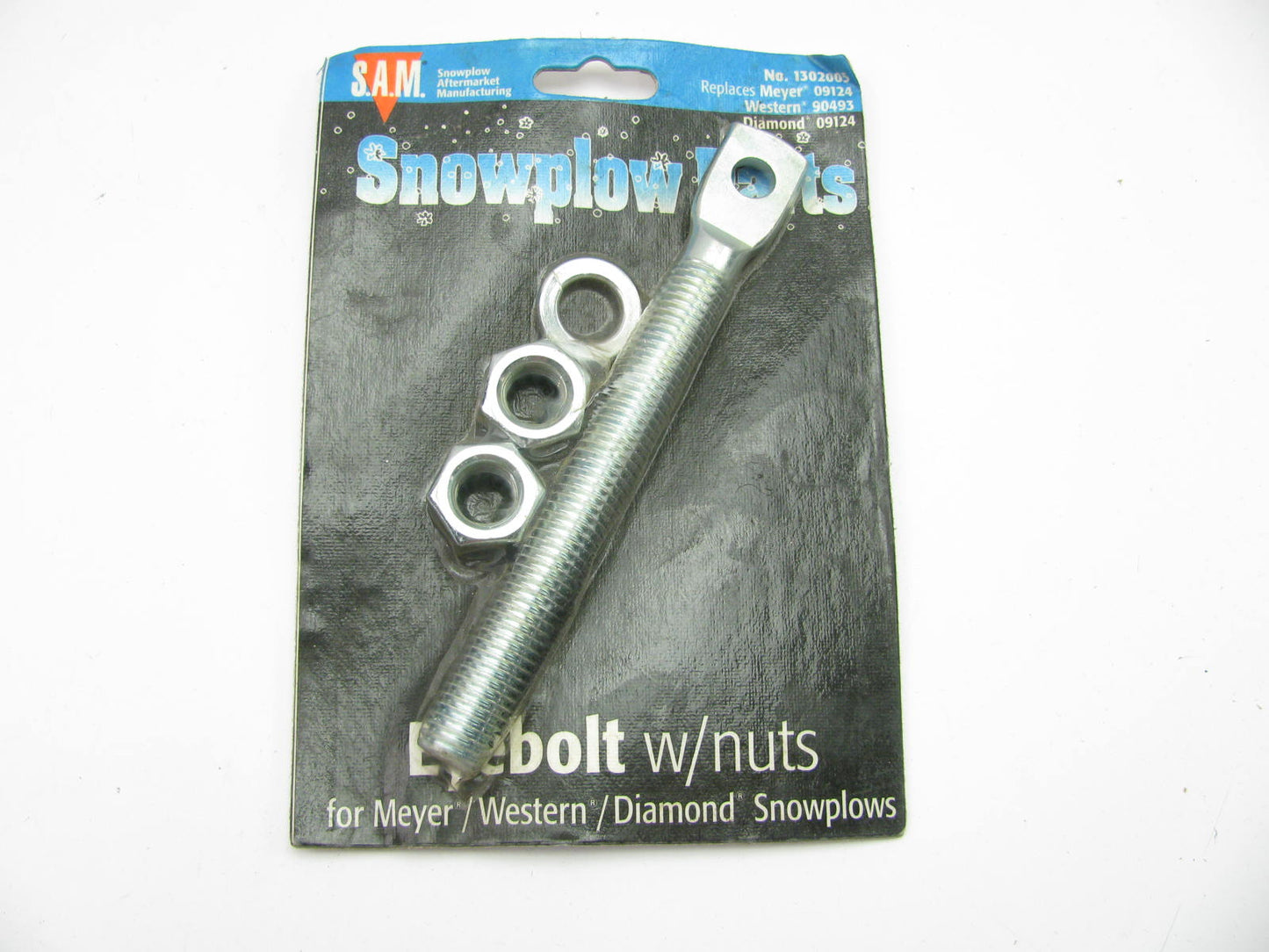 SAM 1302005  5/8'' Snow Plow Eyebolt With Nuts Meyer Western Diamond