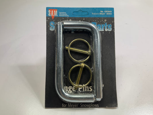 SAM 1302045 (2) 5/8 Inch Hinge Pins With Linch Pin - Replaces Meyer #08562