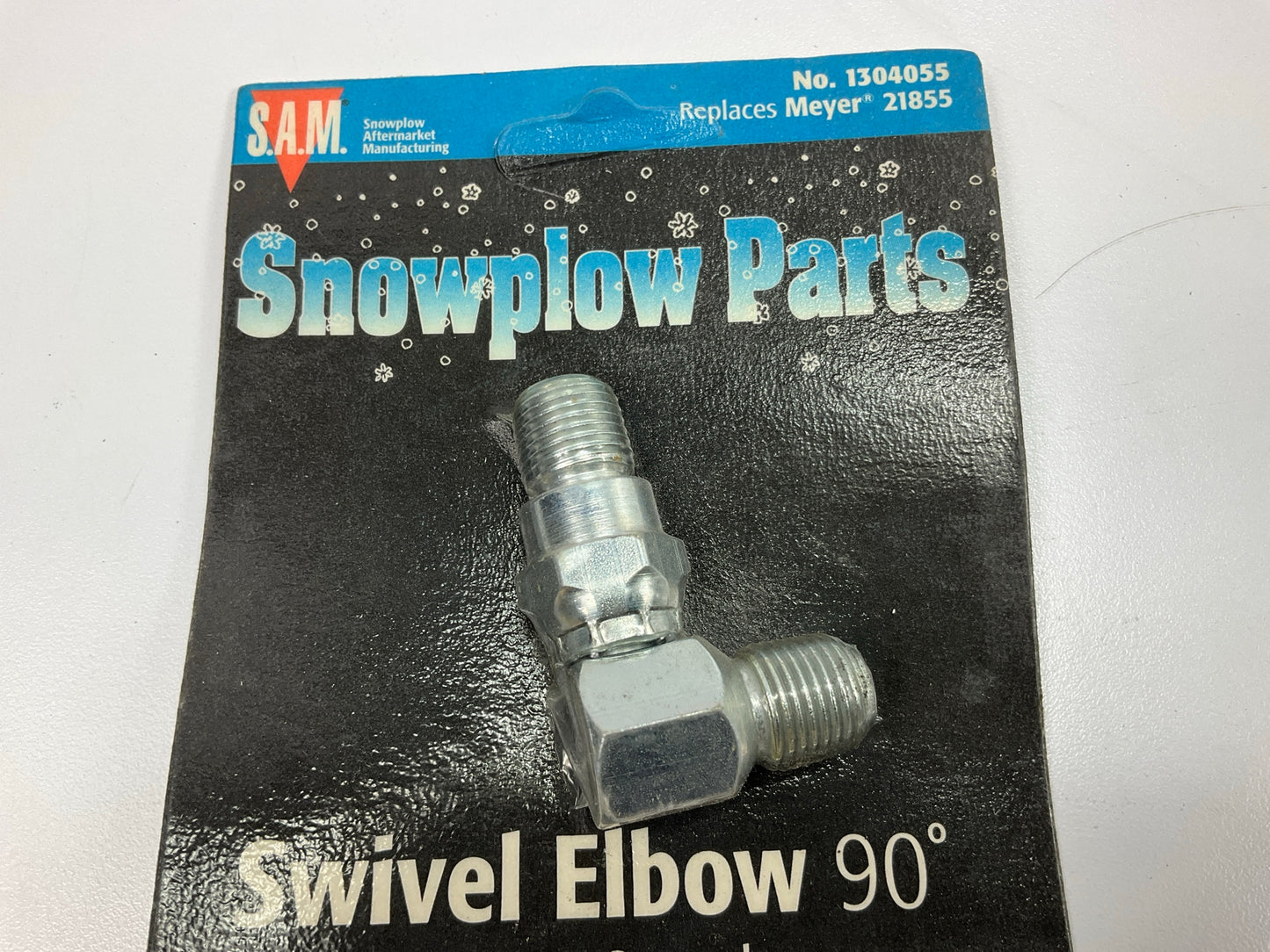 SAM 1304055 Swivel 90° Elbow Snow Plow 1/4'' Male NPT, Replaces Meyer 21855