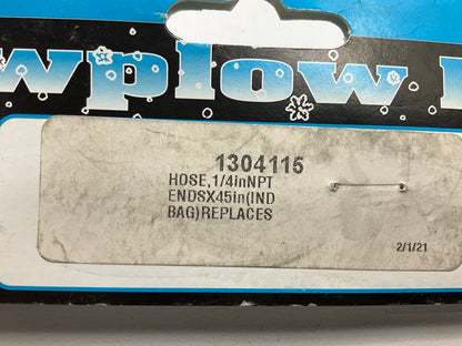SAM 1304115 - 1/4'' NPT X 45'' Long Hydraulic Hose Replaces Diamond 816000095045