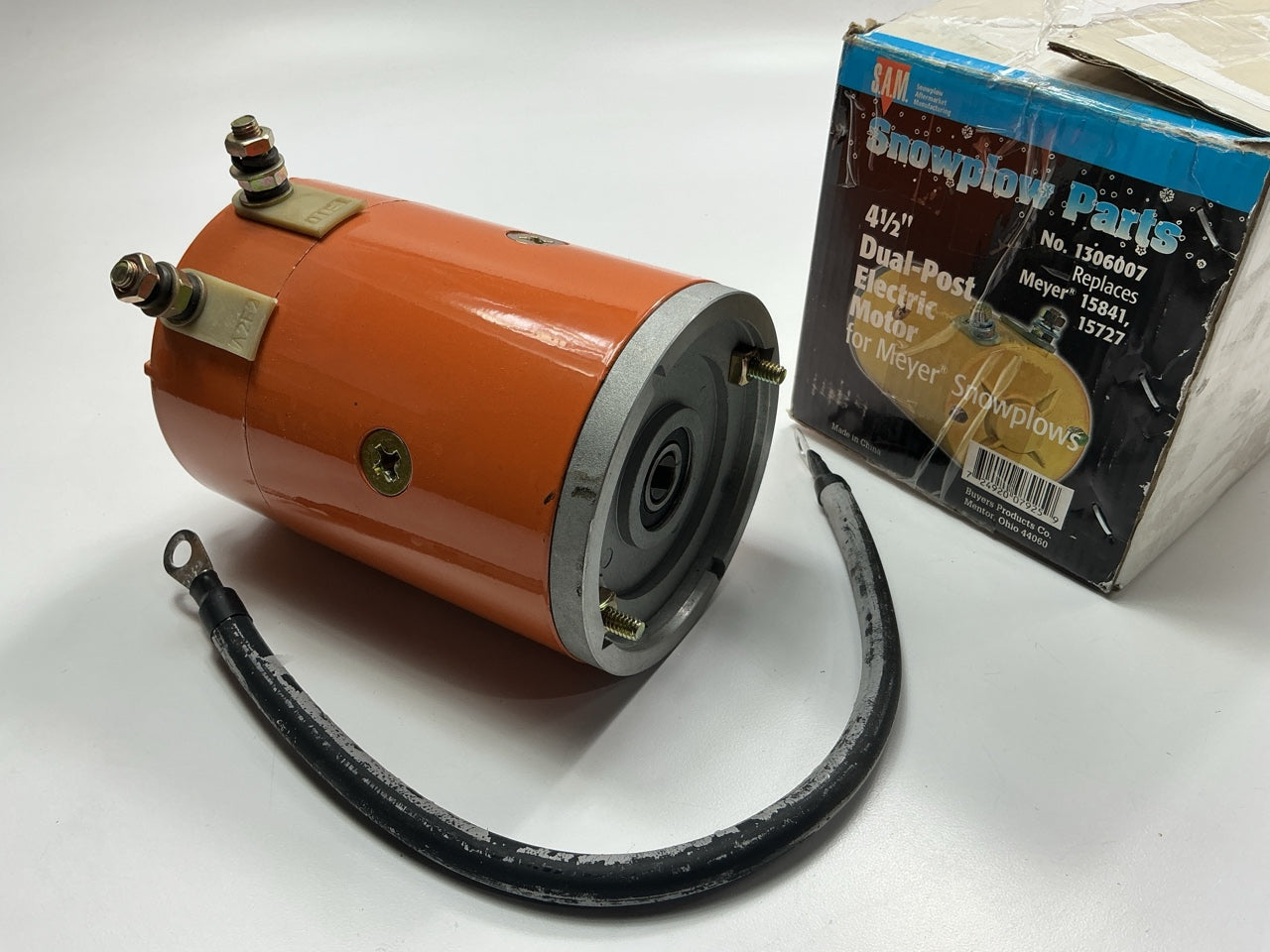 OPEN BOX 1306007 4-1/2'' Dual Post Electric Motor For Meyer Snowplows 15841 15727