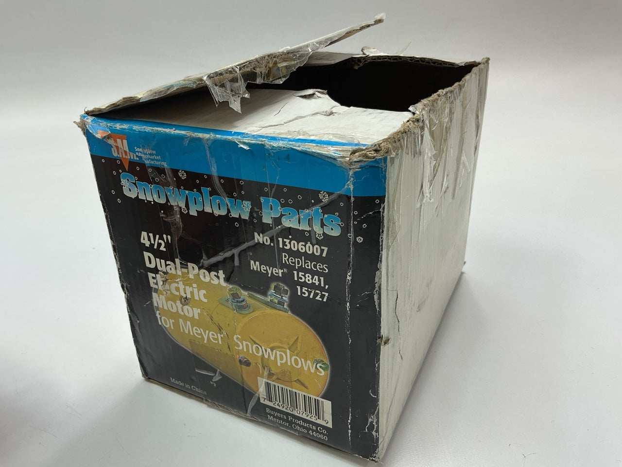 OPEN BOX 1306007 4-1/2'' Dual Post Electric Motor For Meyer Snowplows 15841 15727