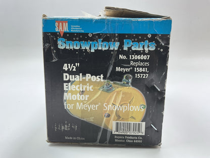OPEN BOX 1306007 4-1/2'' Dual Post Electric Motor For Meyer Snowplows 15841 15727