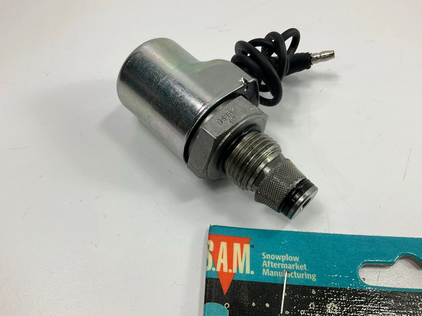 Snowplow Part  1306015 ''A'' Solenoid 3/8'' Stem Replaces Meyer 15356 - OPEN BOX