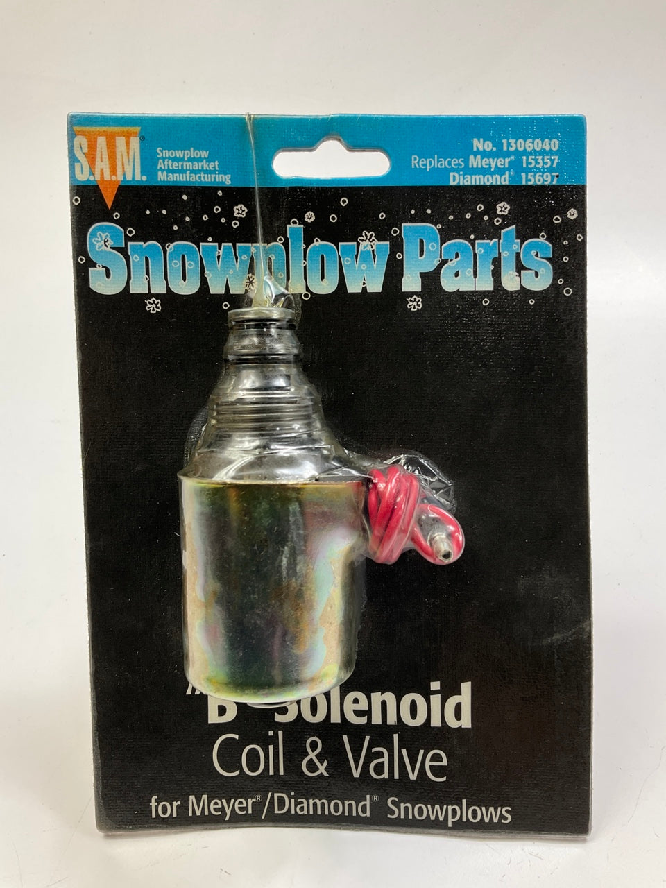 SAM 1306040 ''B'' Solenoid Coil And Valve, Snow Plow, Meyer 15357, Buyers 1306040