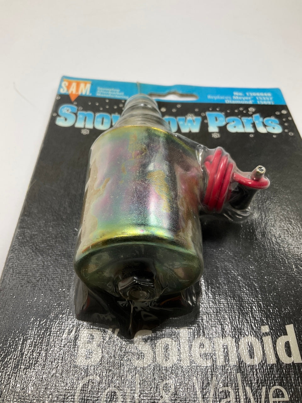 SAM 1306040 B Solenoid Assembly Valve And Coil Red Wire 15697 E47 E57 E60 Meyer