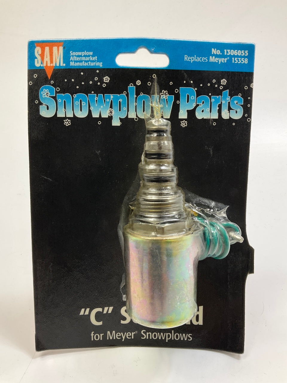 SAM 1306055 ''C'' Solenoid Coil And Valve, Snow Plow, Meyer 15358, Buyers 1306055