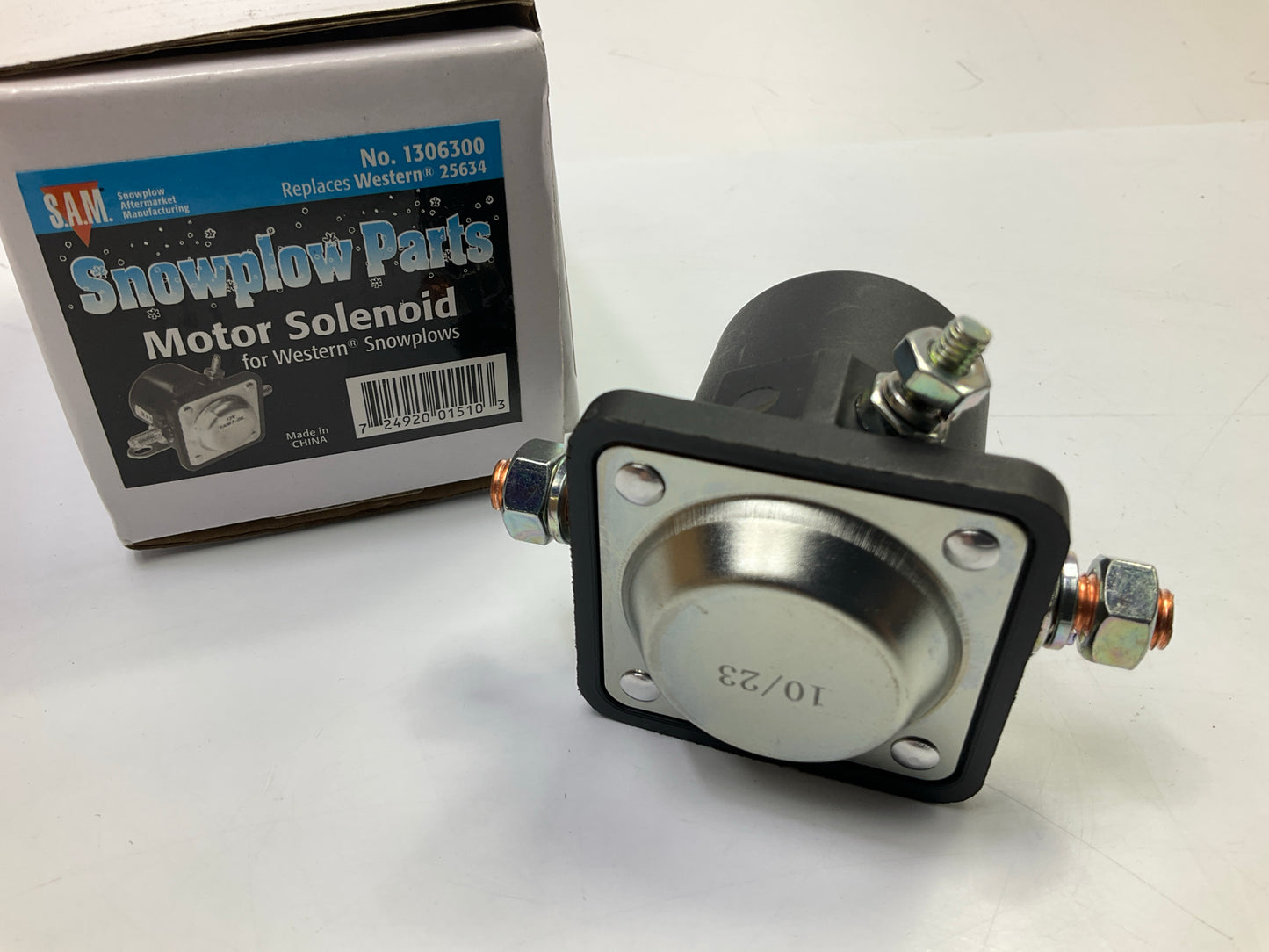 SAM 1306300 Snow Plow Motor Solenoid 12 Volt - Replaces Western 25634