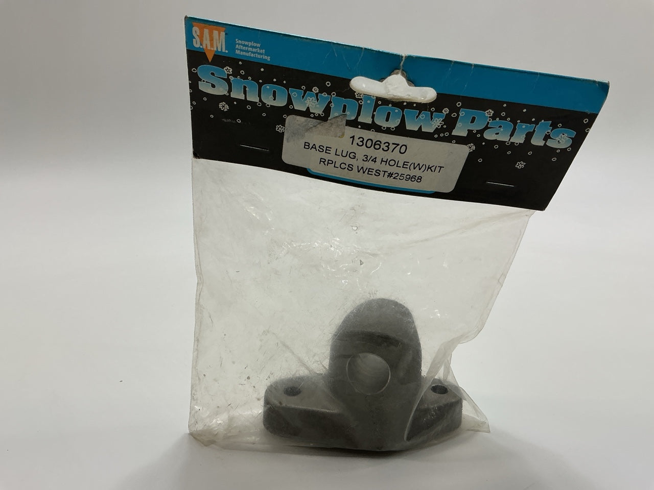 SAM 1306370 Snow Plow Base Lug Kit 3/4'' Hole W/ O-Ring Replaces Western 25968