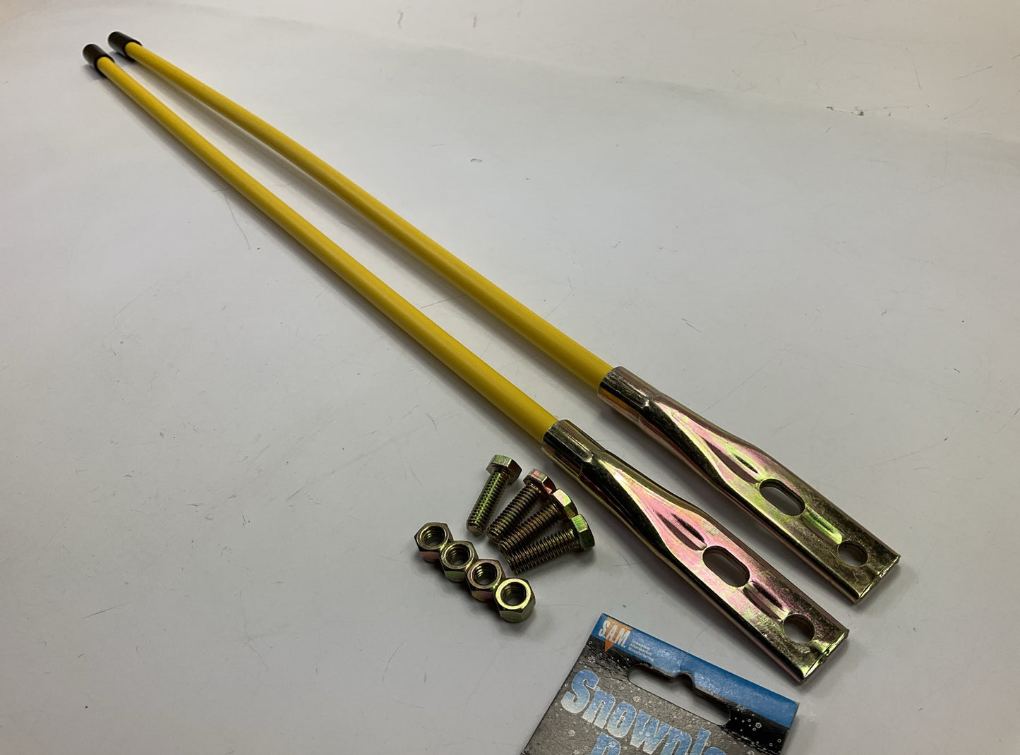 SAM 1308006 - 27'' Yellow Snow Plow Blade Guide Replaces Diamond 811000095 - PAIR