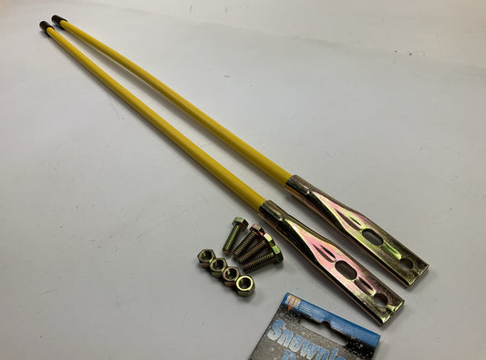 SAM 1308006 - 27'' Yellow Snow Plow Blade Guide Replaces Diamond 811000095 - PAIR