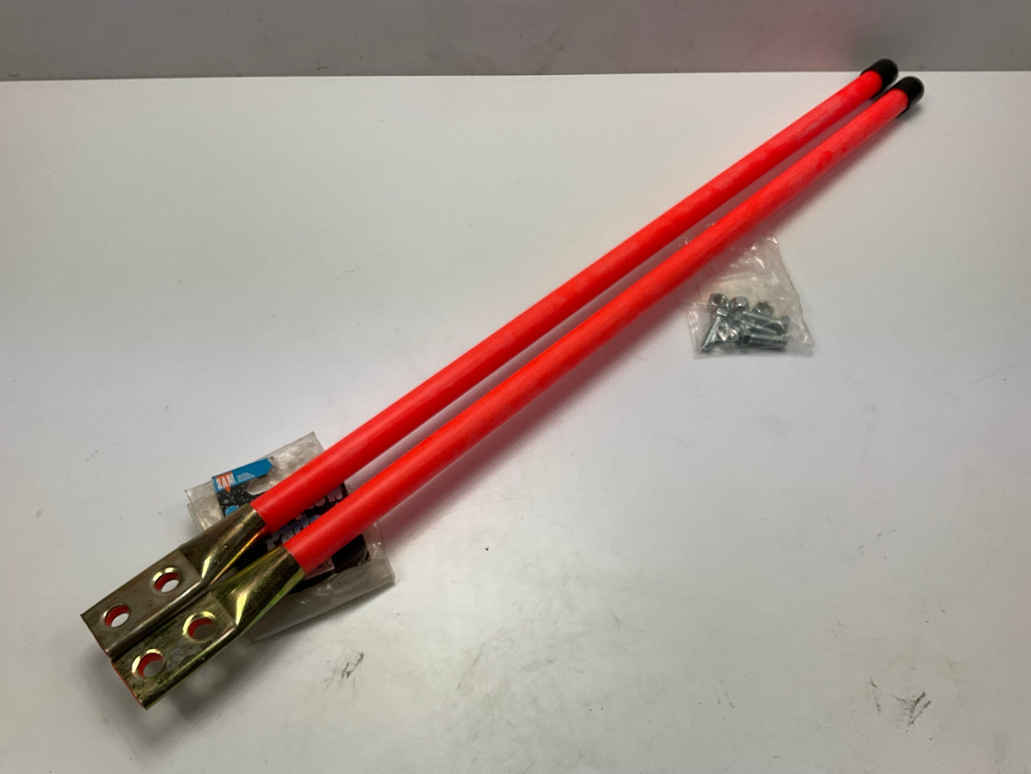 SAM 1308105 - 28'' Orange Bolt-on Bumper Marker Sight Rods - PAIR