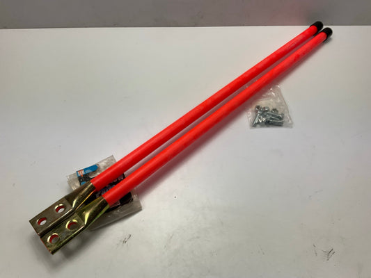 SAM 1308105 - 28'' Orange Bolt-on Bumper Marker Sight Rods - PAIR