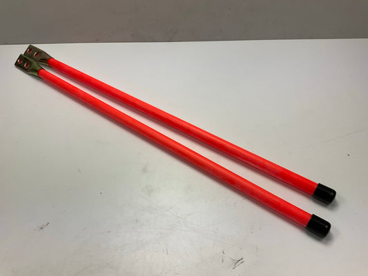 SAM 1308105 - 28'' Orange Bolt-on Bumper Marker Sight Rods - PAIR