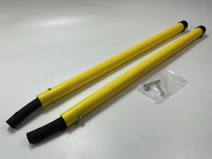 SAM 1308150 1-5/16 X 24'' Yellow Oversized Bumper Marker Sight Rods