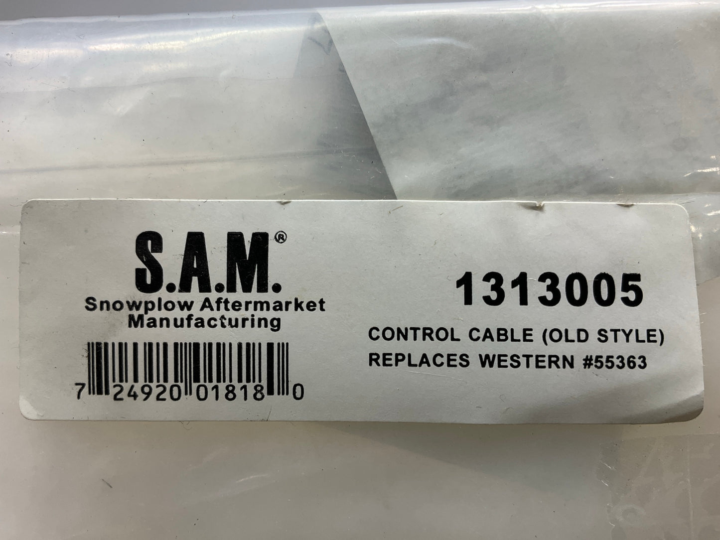 SAM 1313005 ''Old Style'' Snow Plow Control Cable Replaces Western 55363