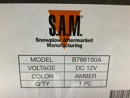 SAM B766190A Portable Snow Plow Halogen Amber Minilight Lamp Bar