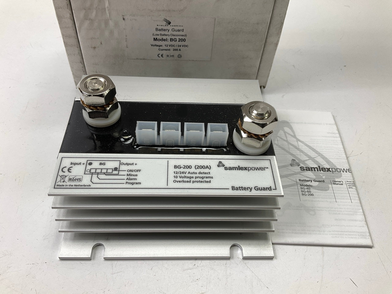 Samlex BG200 Battery Guard 200 Amp Low Voltage Disconnect Programmable Isolator
