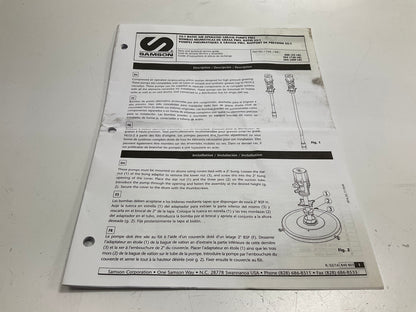 Samson 301-121 Pumpmaster 3 Grease Pump Kit 55:1 35 Lb W/ 10' Hose