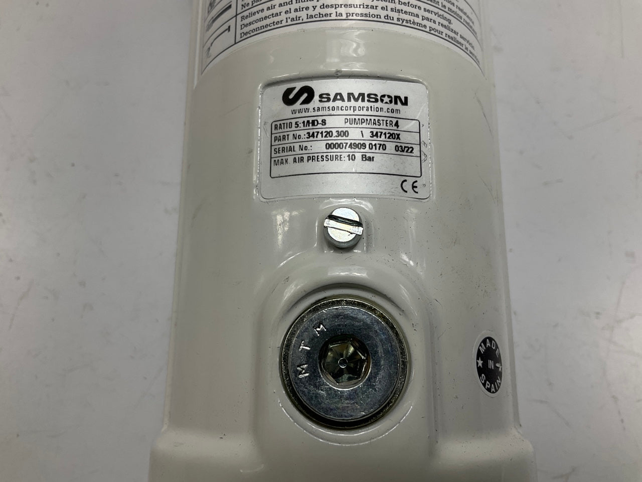 Samson 347120 PumpMaster 4 5:1- Stub Oil Pump W/ Bung Adaptor