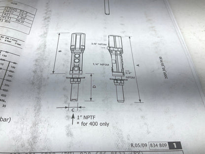 Samson 412 5:1 Ratio Air Operated High Volume Oil Pump PumpMaster 4 347120