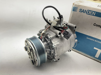 Sanden 4914 OEM A/C Compressor With Clutch - 01-05 Honda Civic W/1.7l Engine