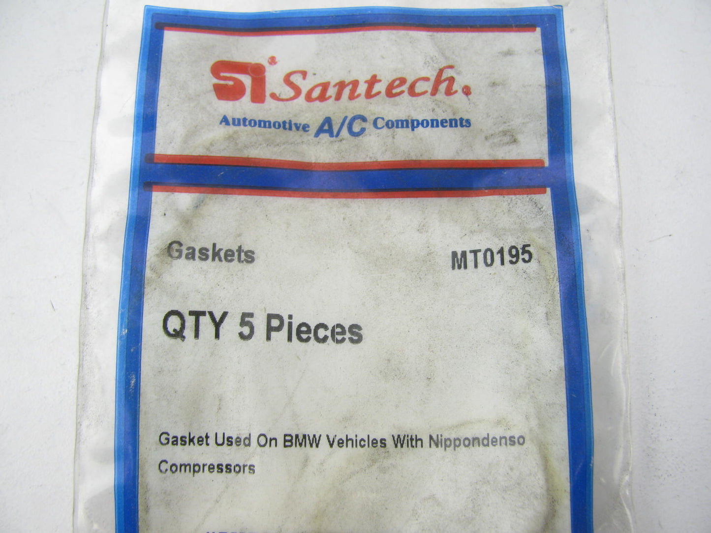 (5) Santech MT0195 A/C Compressor Manifold Gasket For 10PA15C 10PA17C BMW