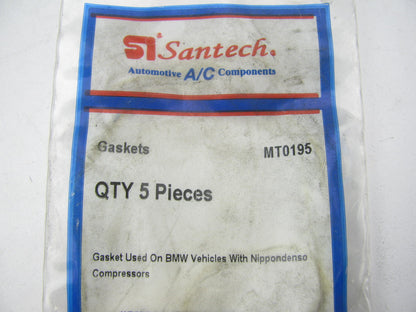 (5) Santech MT0195 A/C Compressor Manifold Gasket For 10PA15C 10PA17C BMW