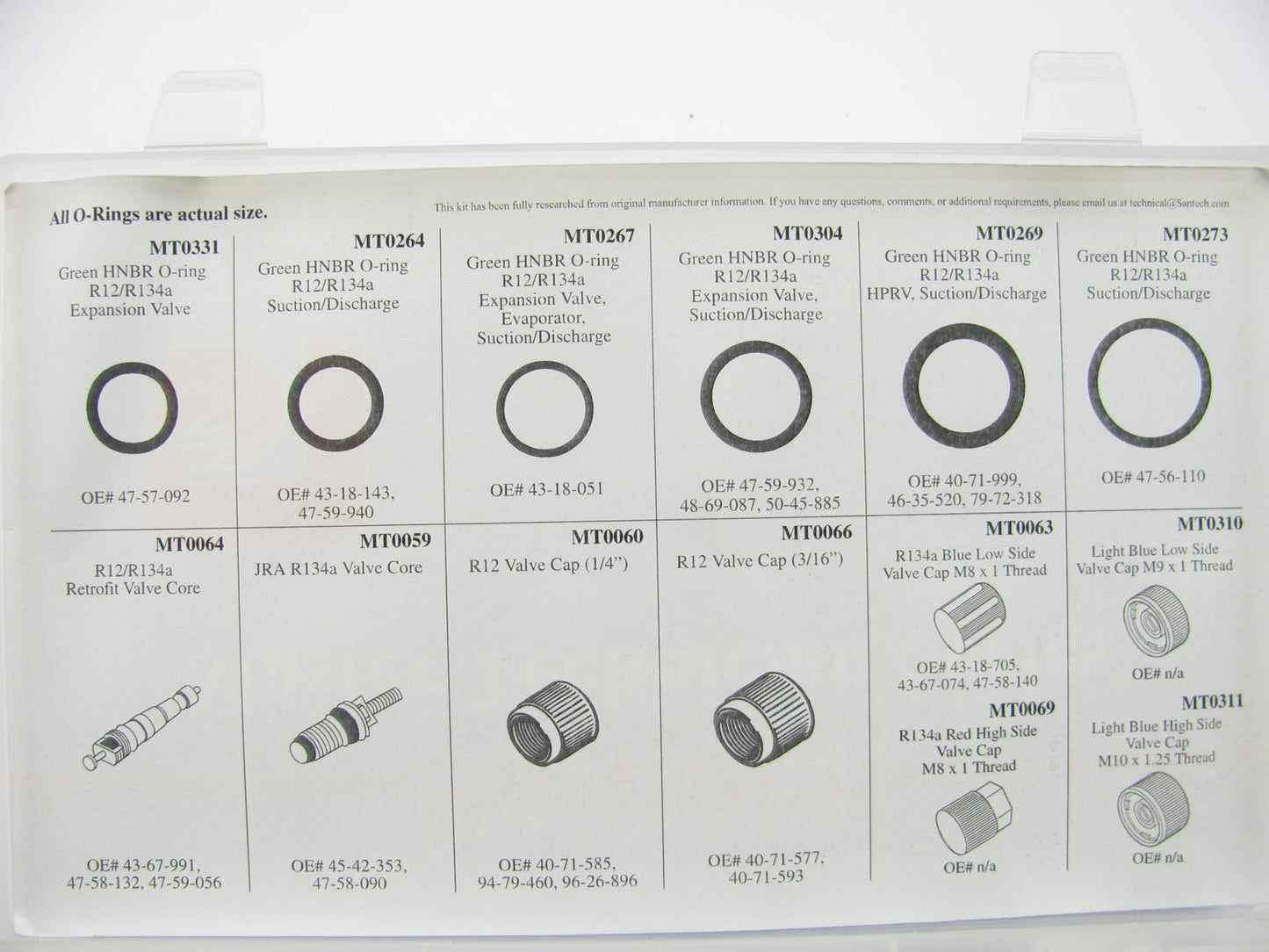 Santech MT9541 Saab Air Conditioning Master Complete Seal Kit