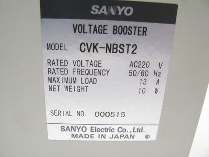 USED Sanyo Voltage Booster CVK-NBST2 Wiring Nut Is Cracked