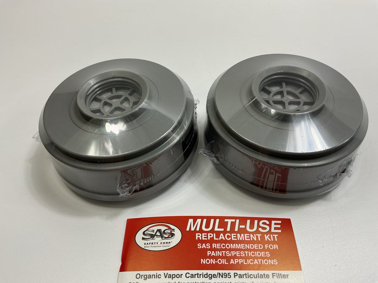 SAS 1061-50 Dual Replacement Cartridges For Half Mask Organic Vapor/N95