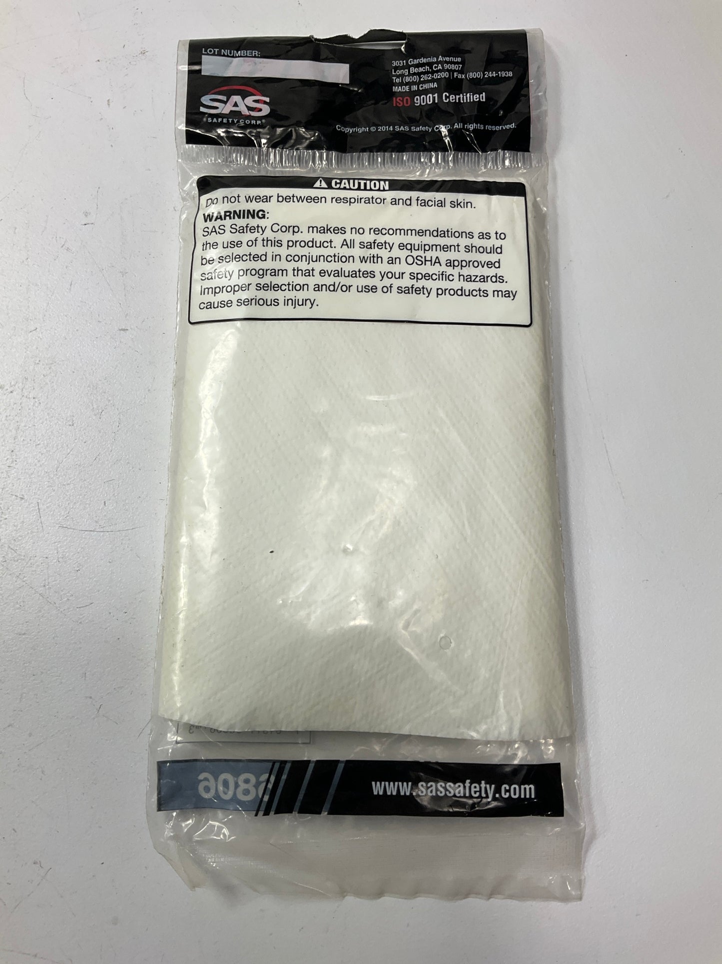 SAS Safety Corp 6806 White One Size Gen-Nex Chemical Protective Hood