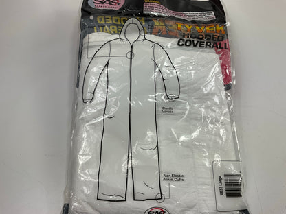 SAS 6833 Hooded Zipper Coverall, Large Paint Moon Suit With Full Pullover Hood