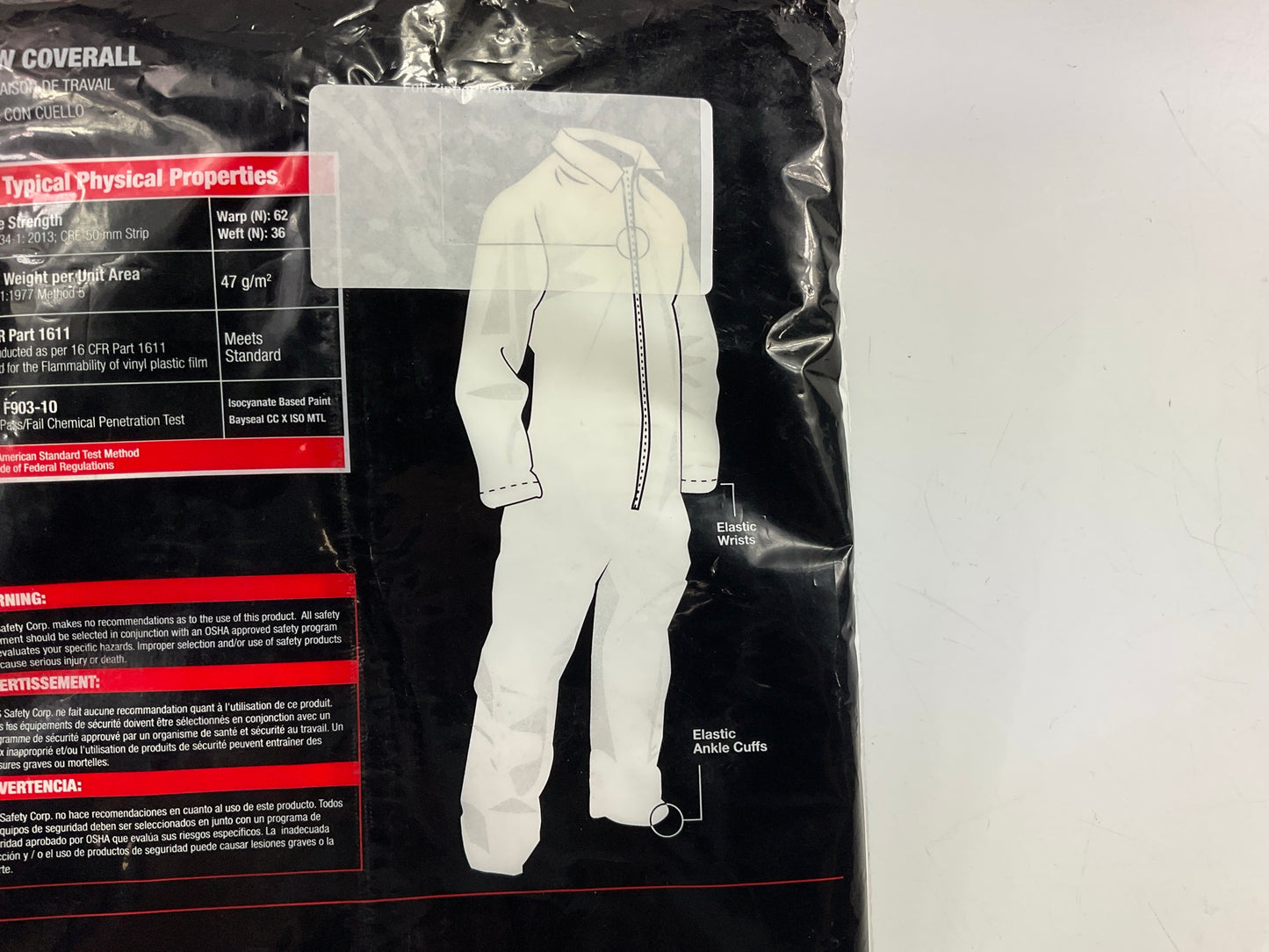 SAS Safety 6856 Gen-Nex All-Purpose Paint Suit Moon Suit Coverall, XXX-Large 3XL