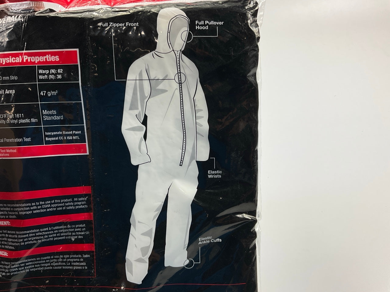 SAS 6896 Gen-Nex All-Purpose Hooded Professional Painter's Coverall, XXX-Large