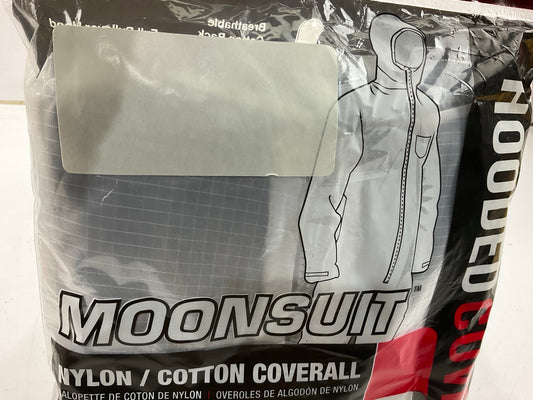 SAS Safety #6938 MOONSUIT Size L Hooded Coverall Nylon Paint Suit White, LARGE