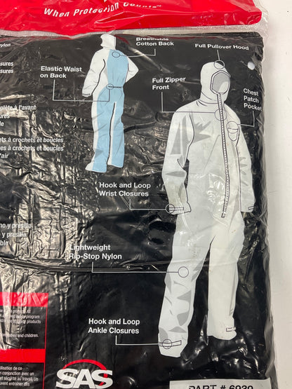 SAS Safety 6939 XL Painting Moon Suit Nylon Cotton Coverall, Extra Large