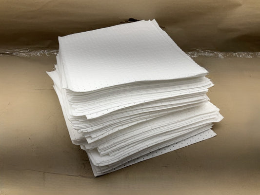 SAS Safety 7710 Liquid Oil Absorbent Pads, Non-Aqueous 16''x20'', 100 Pads Per Box