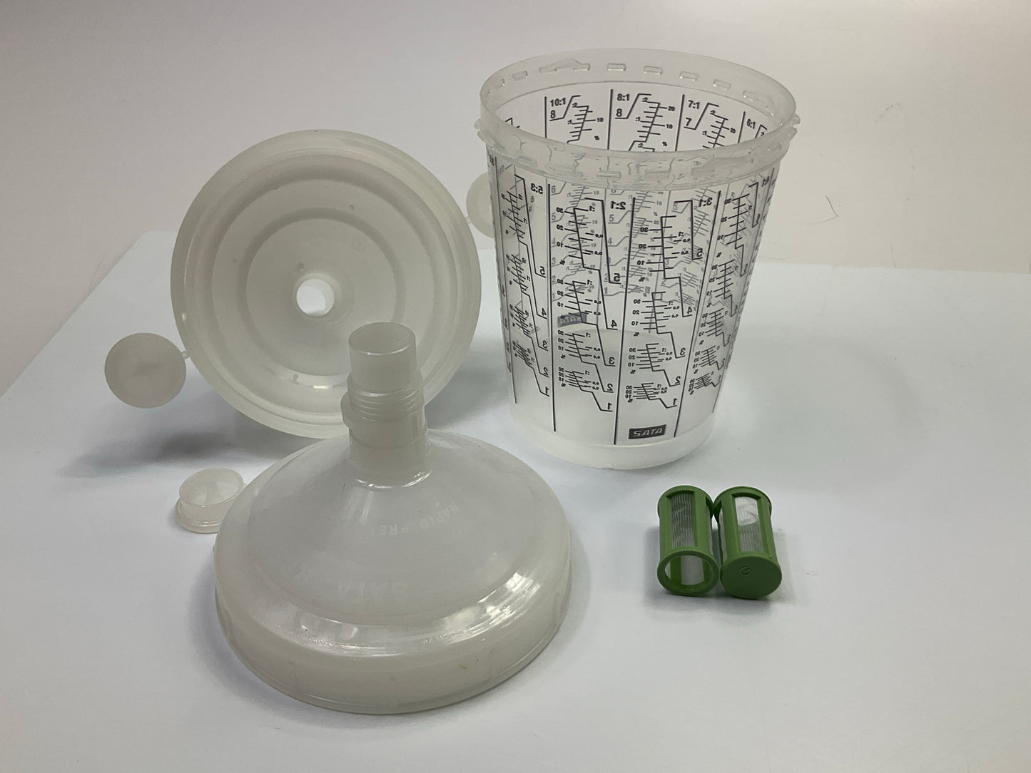 INCOMPLETE, COMES AS SHOWN - SATA RPS 0.3L Standard Cups Lids Kit
