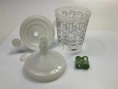 INCOMPLETE, COMES AS SHOWN - SATA RPS 0.3L Standard Cups Lids Kit