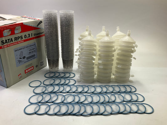 SATA 118281 RPS 0.3 L 125 Um Flat Sieve Standard Set Of 60 Cups