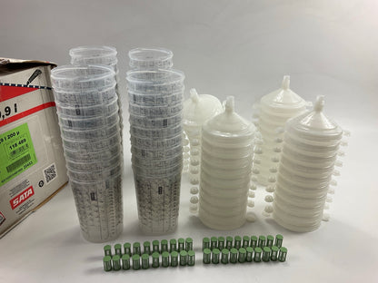 SATA 118489 RPS 0.9 Liter Disposable Cups With Lids, Pack Of (40)
