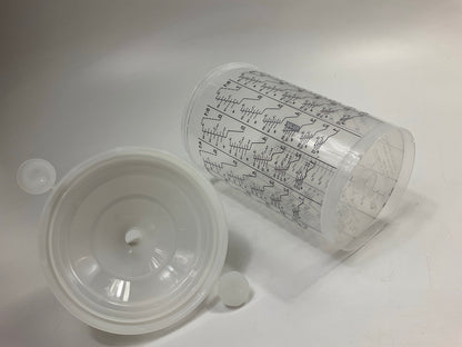 SATA 118489 RPS 0.9 Liter Disposable Cups With Lids, Pack Of (40)