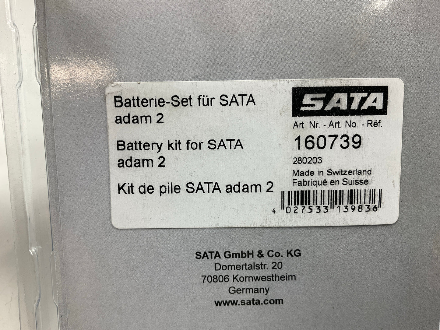 SATA 160739 Replacement Battery Set, For Use With SATA Adam II Adam 2