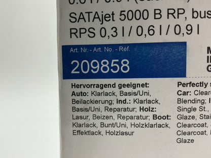 Sata 209858 SATAJet 5000 B RP Spray Gun 1.2mm Nozzle W/ Starter Kit